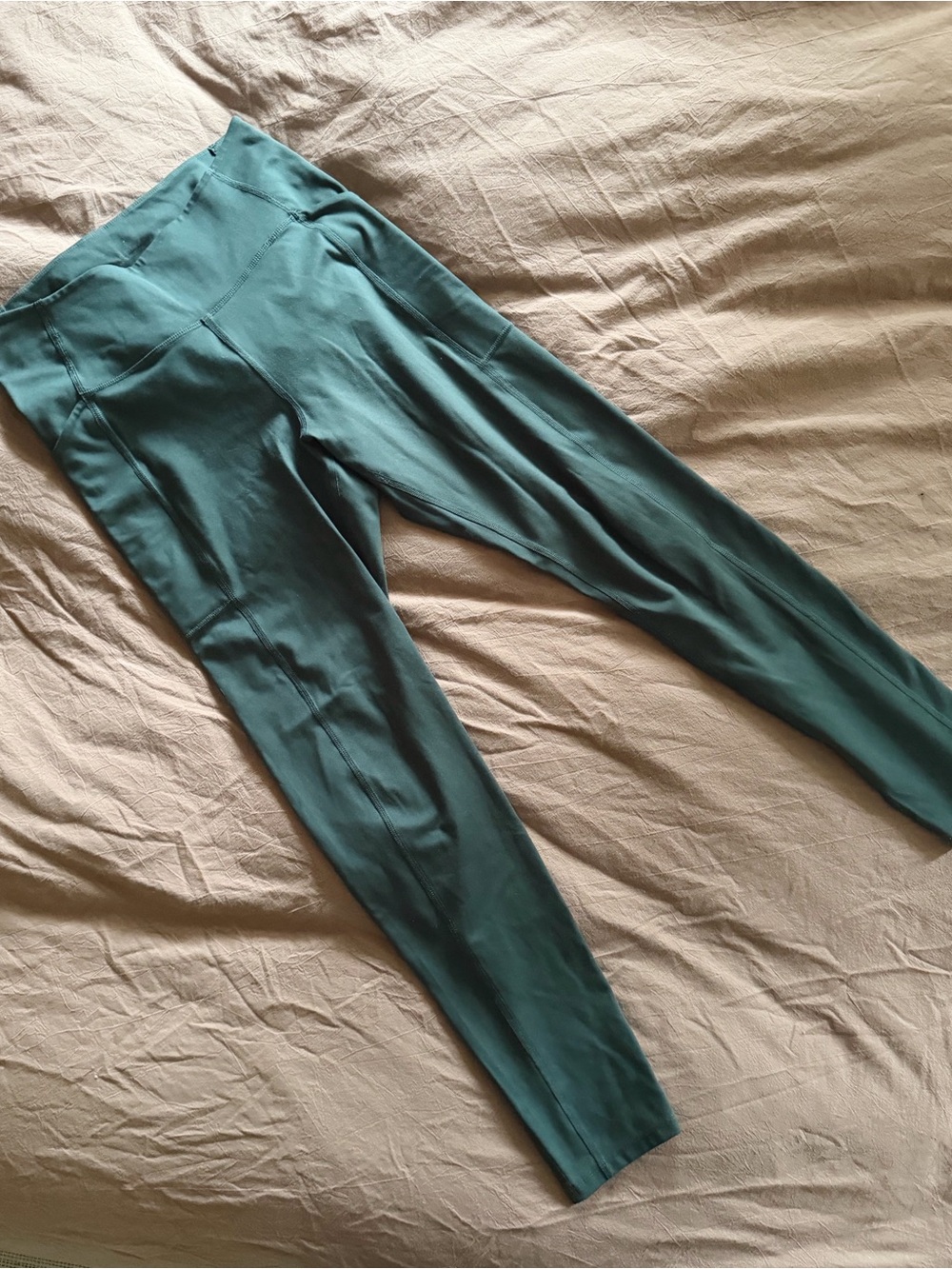 Girlfriend Collective High Rise Compression  Leggings in Forest Green size large